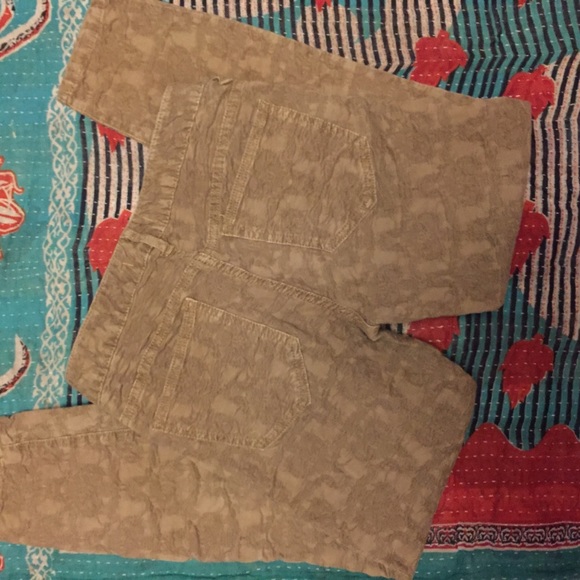 Free People tan cropped skinny pants size 28 - Picture 4 of 5